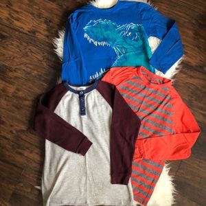 3 Boys’ Winter Shirts, Long Sleeved Tee’s